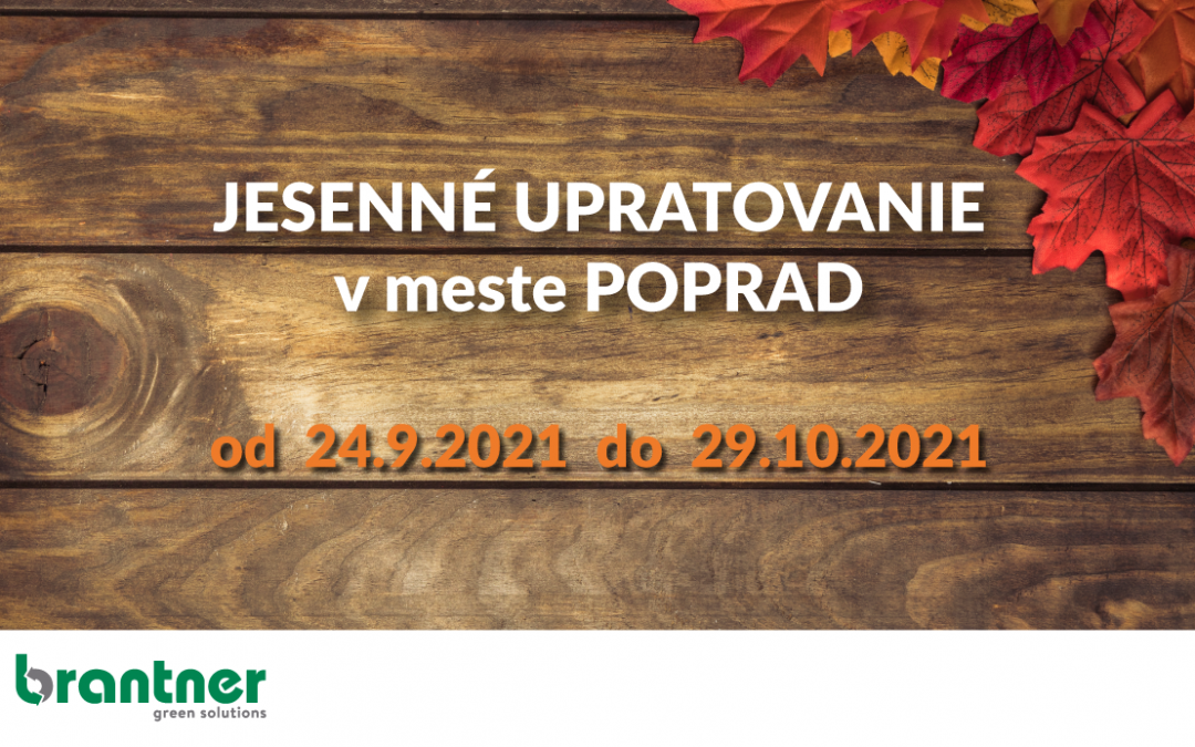 Jesenné upratovanie v meste Poprad 2021